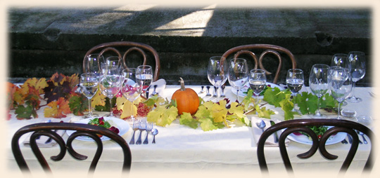 Harvest Table Setting